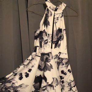 Black and white homecoming dress